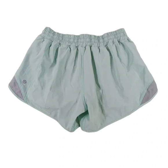 Lululemon Women's Activewear Hotty Hot Shorts Size 8 tall mint teal - Picture 3 of 6
